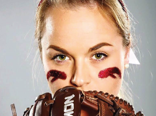 Image of Alexis with baseball glove